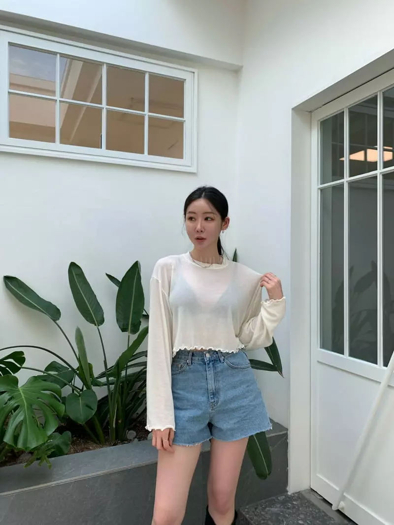 Betone - Korean Women Fashion - #womensfashion - Terry Crop Tee - 7