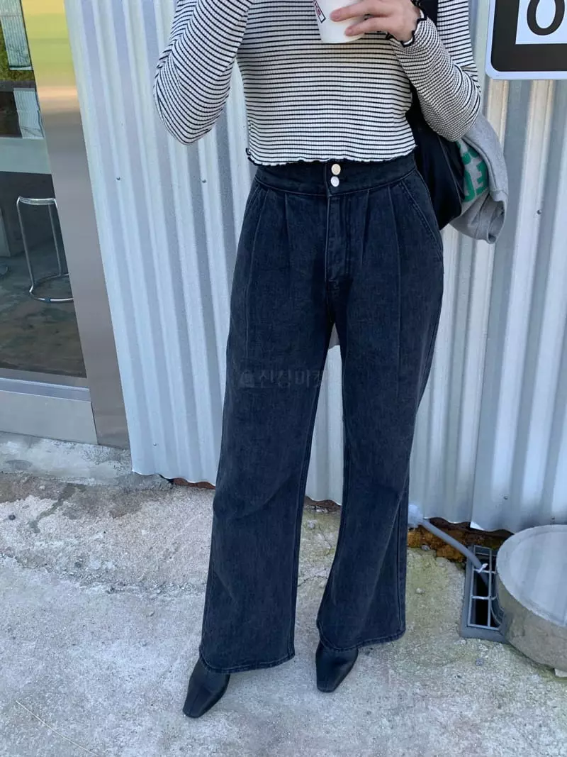 Betone - Korean Women Fashion - #womensfashion - Double Black Jeans - 2