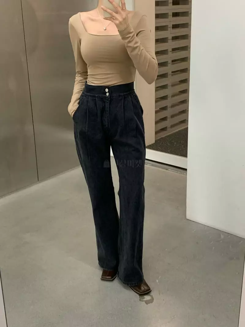 Betone - Korean Women Fashion - #womensfashion - Double Black Jeans - 6