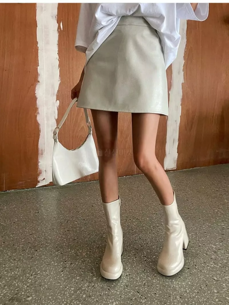 Betone - Korean Women Fashion - #womensfashion - Crocodile Skirt - 7