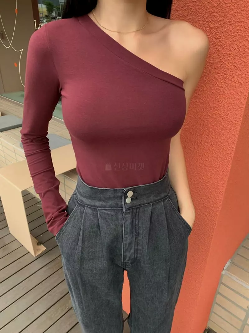 Betone - Korean Women Fashion - #womensfashion - Unbal Tee - 9
