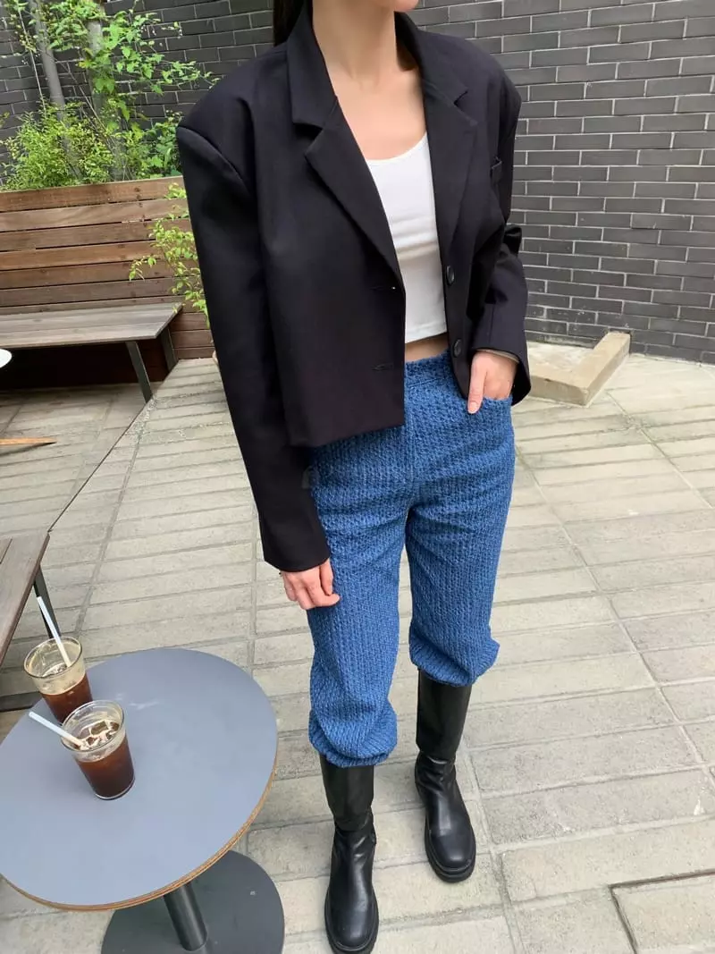 Betone - Korean Women Fashion - #womensfashion - Crop Jacket - 6