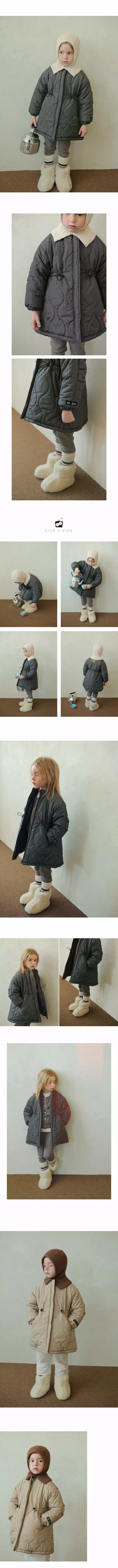 Bien a Bien - Korean Children Fashion - #minifashionista - Ber Quilting Field Jacket - 2