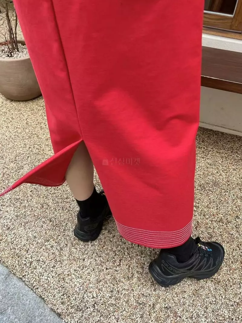 Binus - Korean Women Fashion - #momslook - Stitch Skirt - 11