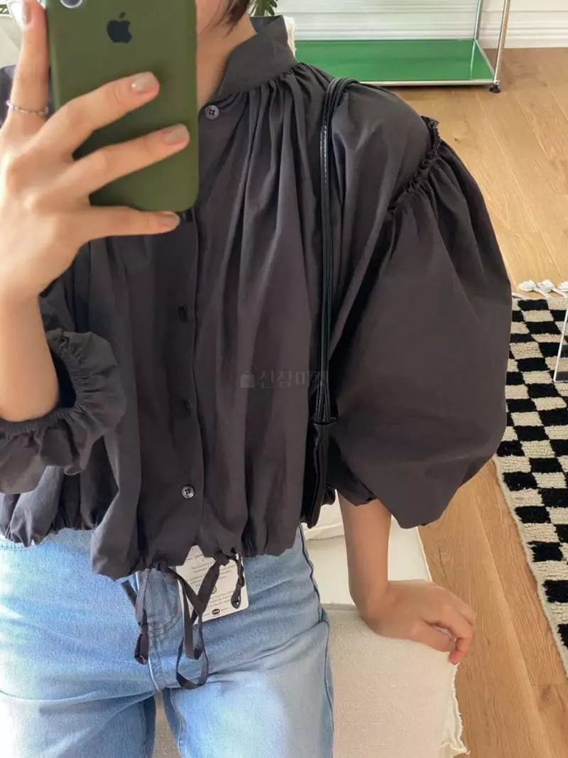 Binus - Korean Women Fashion - #momslook - Shirring Blouse - 11