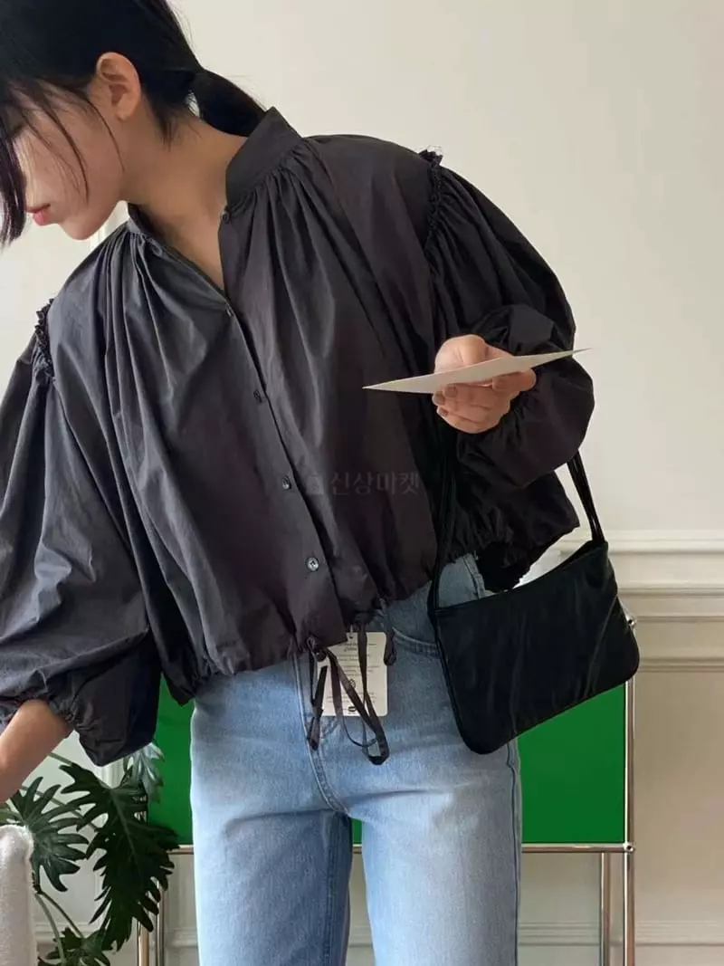 Binus - Korean Women Fashion - #momslook - Shirring Blouse - 3