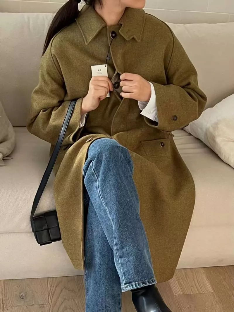 Binus - Korean Women Fashion - #momslook - Loe Moon Coat - 11
