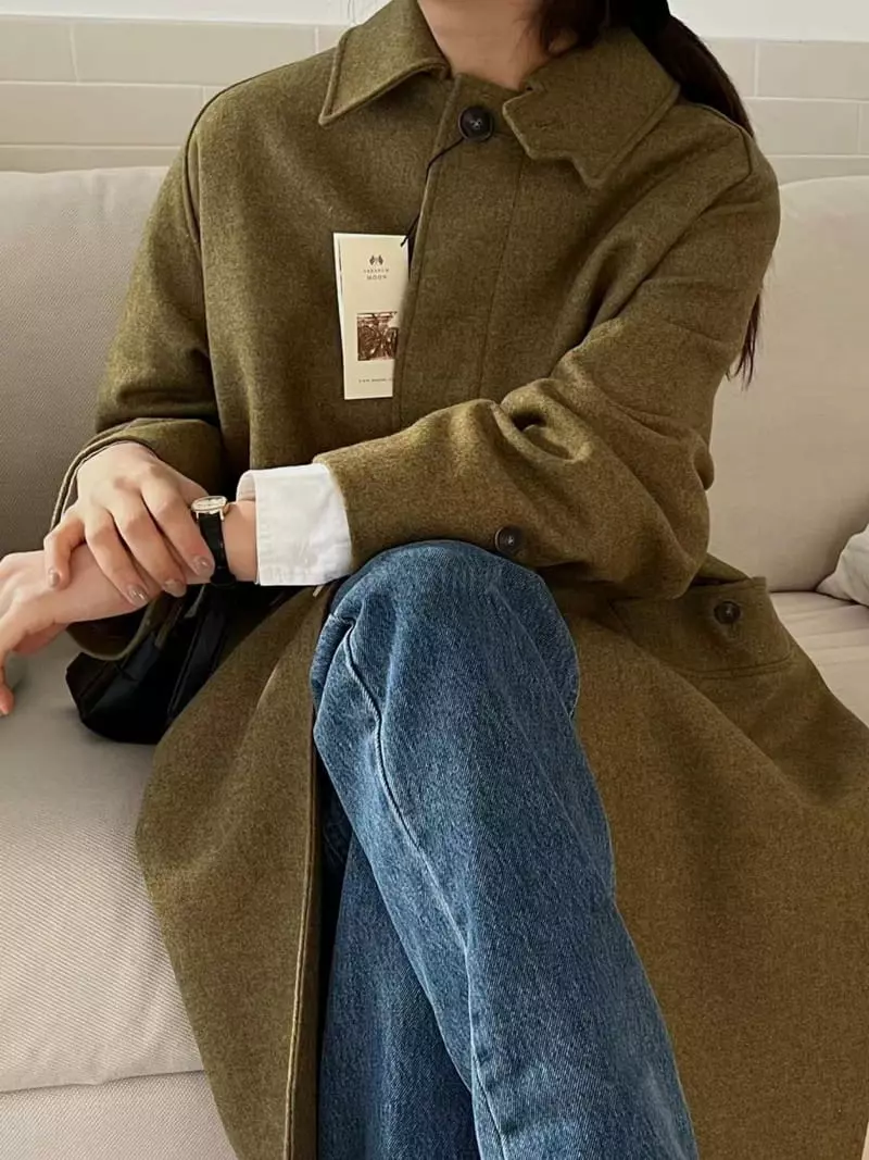 Binus - Korean Women Fashion - #momslook - Loe Moon Coat - 7