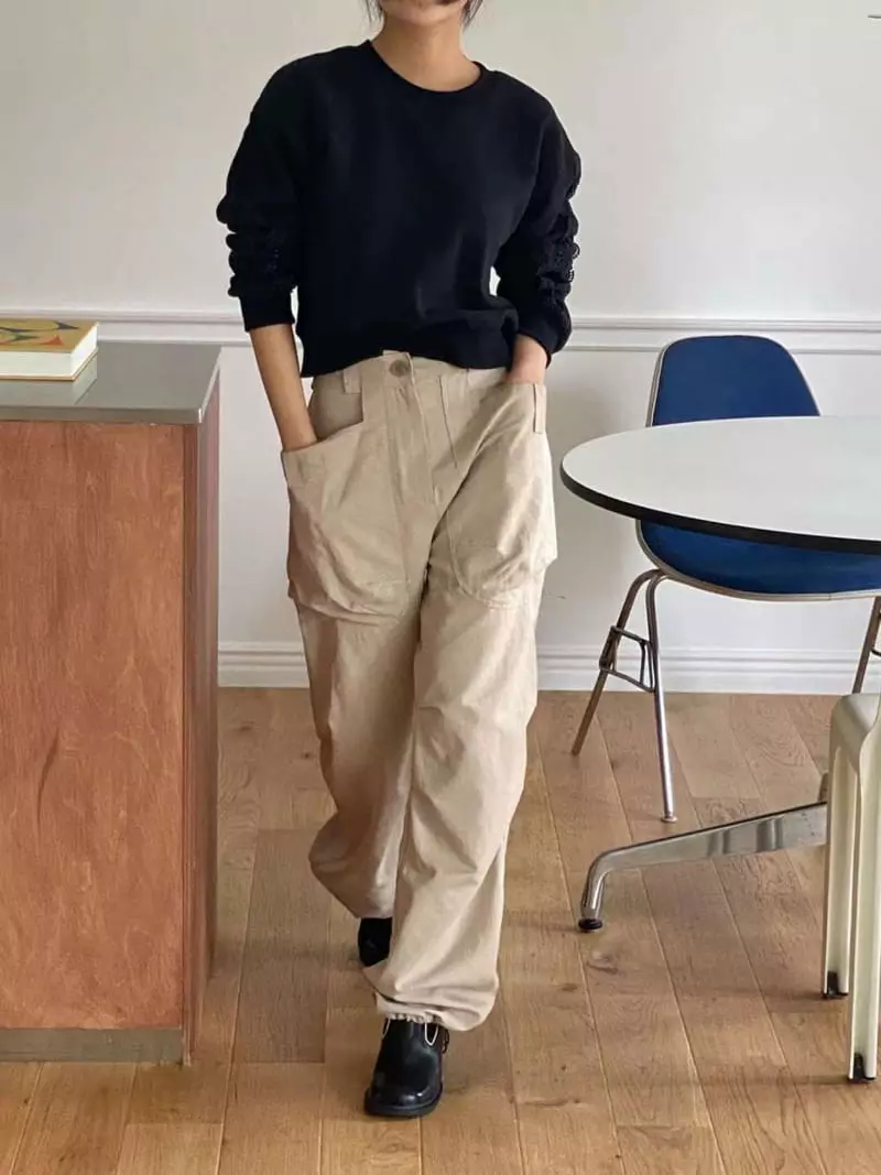 Binus - Korean Women Fashion - #womensfashion - Lace Sweatshirt - 4