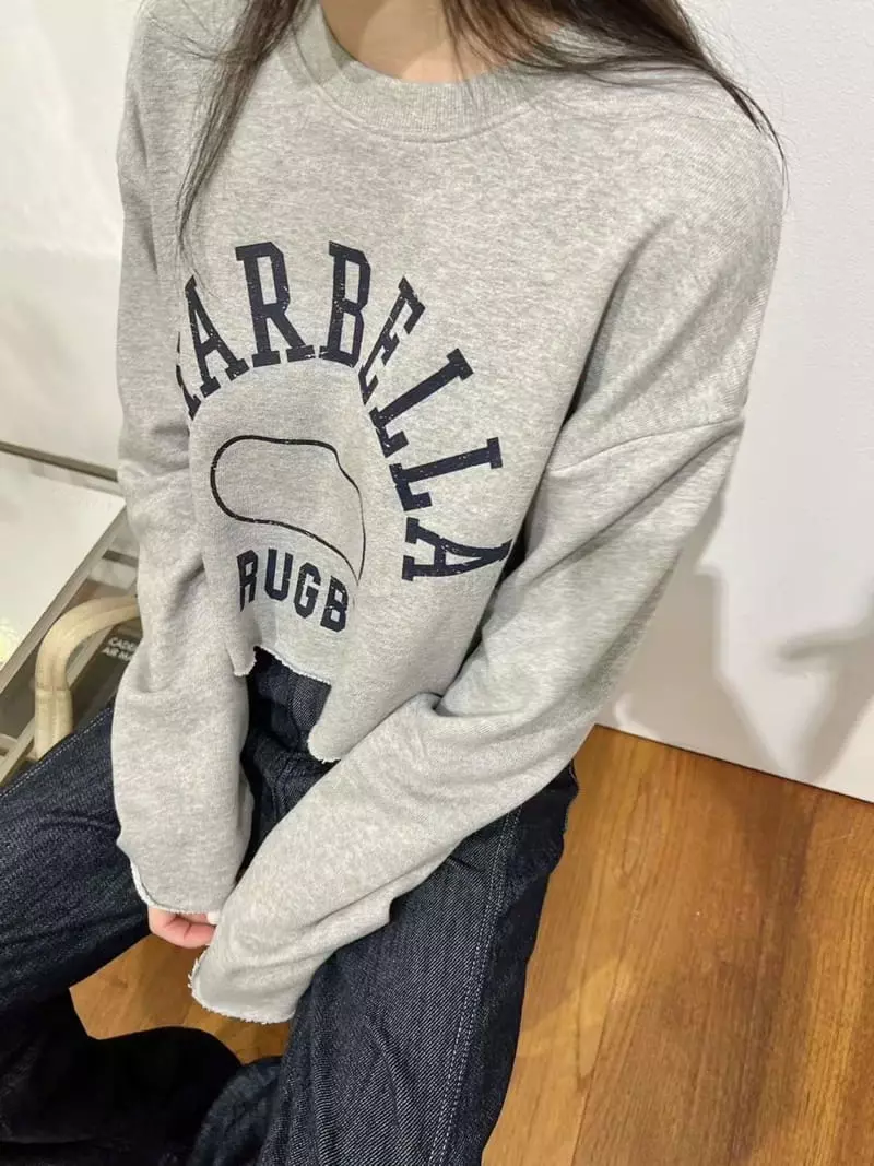 Binus - Korean Women Fashion - #momslook - Rugby Sweatshirt - 3