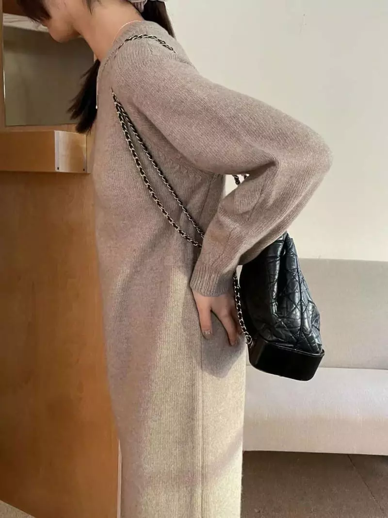 Binus - Korean Women Fashion - #womensfashion - Knit Long One-ppiece - 4