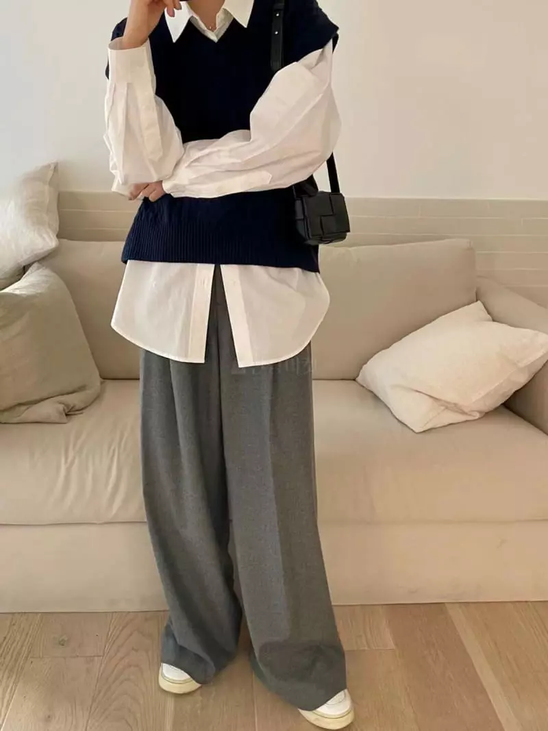 Binus - Korean Women Fashion - #momslook - Twist Vest - 6