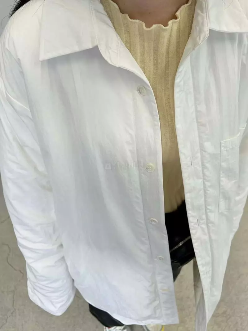 Binus - Korean Women Fashion - #momslook - Padding shirt - 12