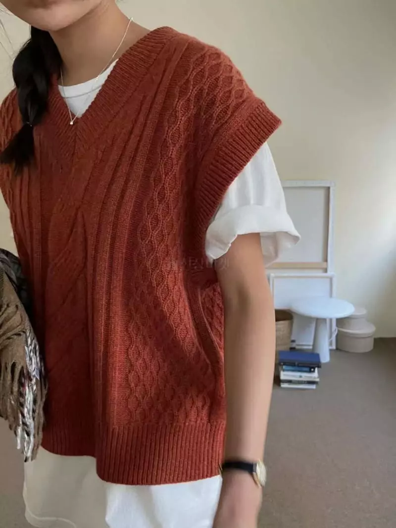 Binus - Korean Women Fashion - #pursuepretty - Twist Vest - 10