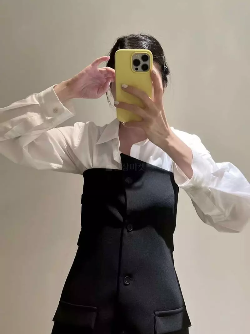Binus - Korean Women Fashion - #restrostyle - Tunic Vest One-piece