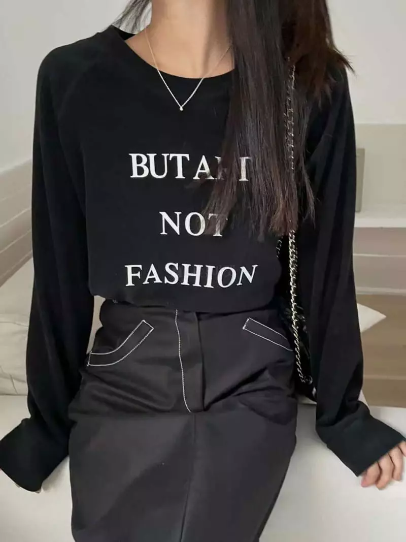 Binus - Korean Women Fashion - #romanticstyle - Fashion Tee - 5