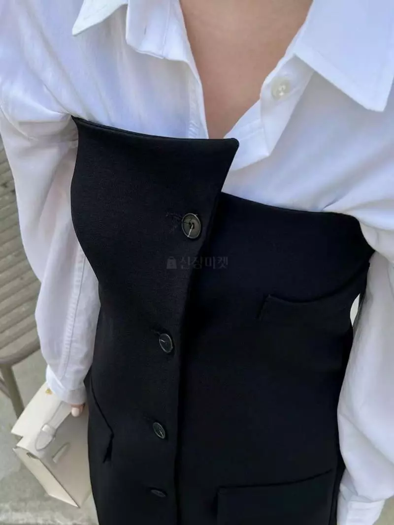 Binus - Korean Women Fashion - #romanticstyle - Tunic Vest One-piece - 2