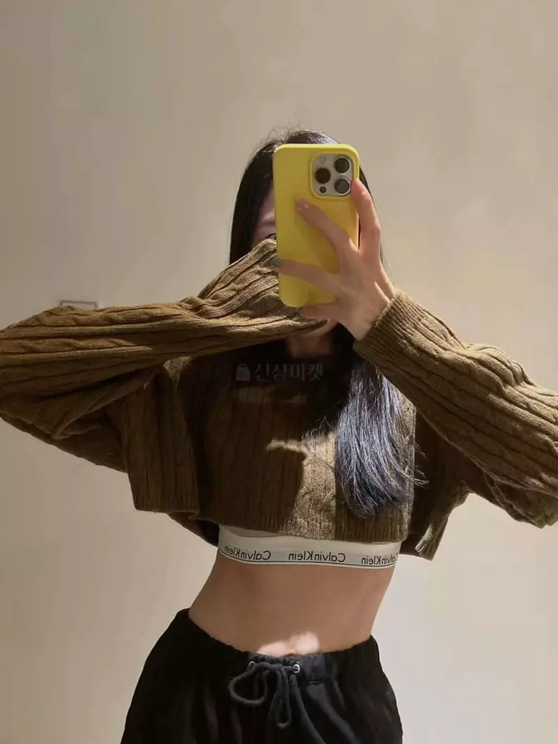 Binus - Korean Women Fashion - #thatsdarling - Crop Knit Tee - 3