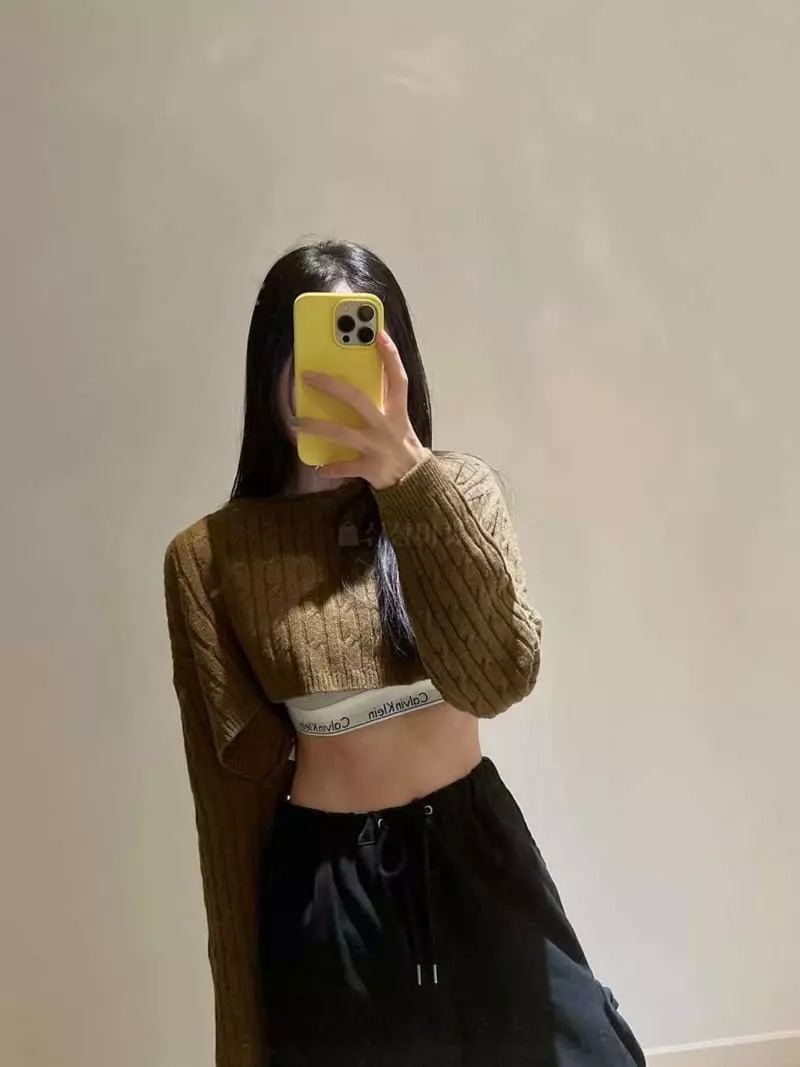 Binus - Korean Women Fashion - #thatsdarling - Crop Knit Tee - 4