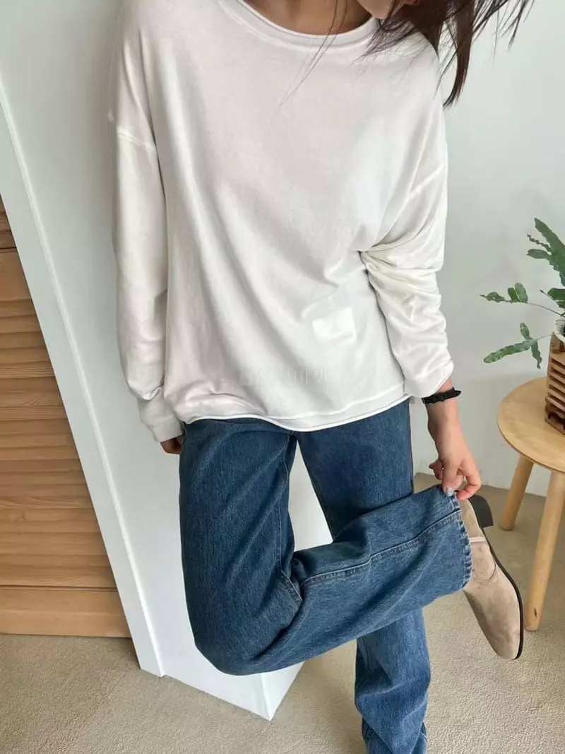 Binus - Korean Women Fashion - #vintageinspired - Peach Tee - 2