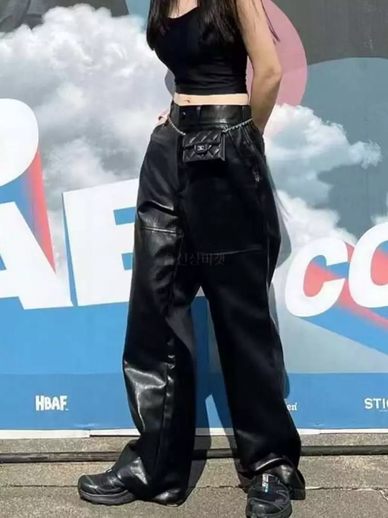 Binus - Korean Women Fashion - #womensfashion - Eco Leather Pants - 2