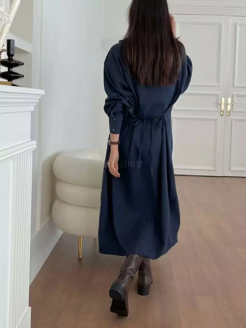Binus - Korean Women Fashion - #womensfashion - Shirt Frill One-piece - 11