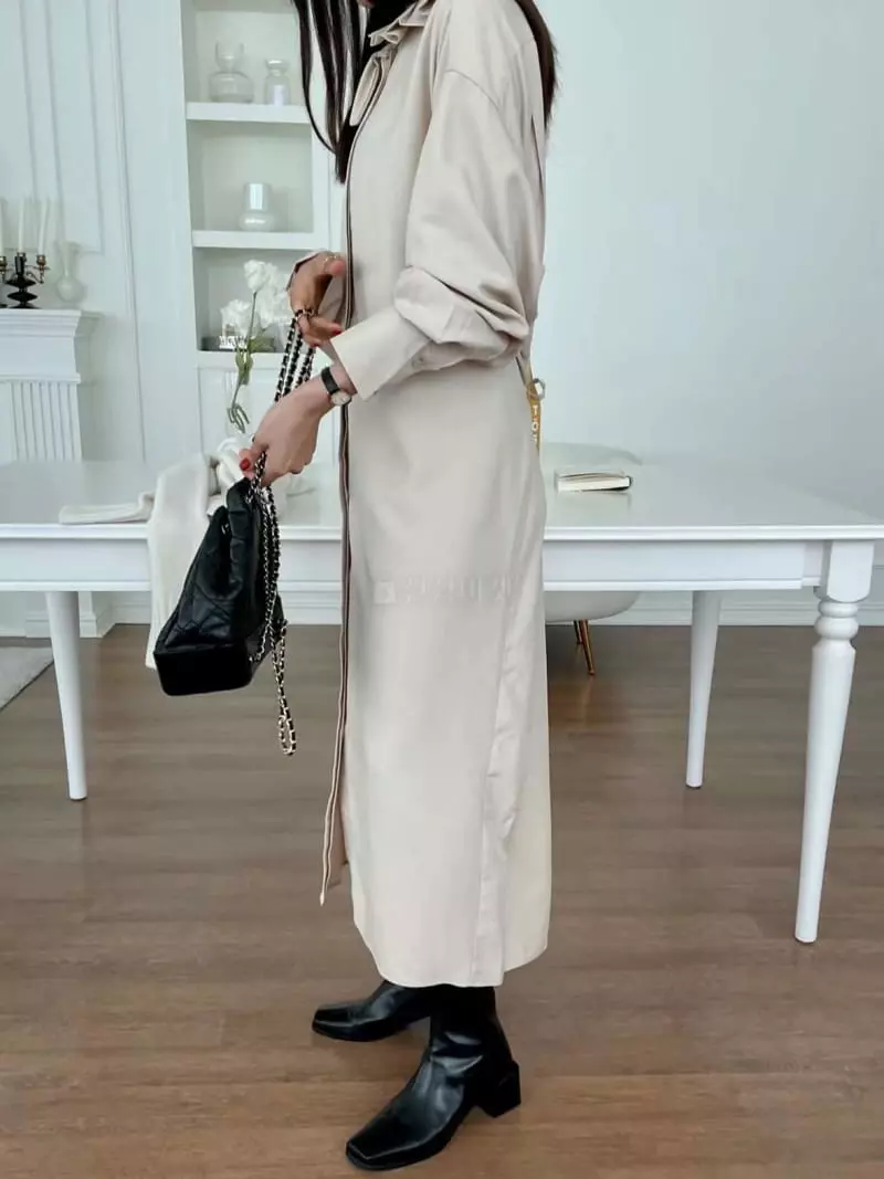 Binus - Korean Women Fashion - #womensfashion - Shirt Frill One-piece - 3
