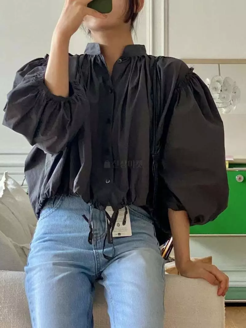 Binus - Korean Women Fashion - #womensfashion - Shirring Blouse - 8