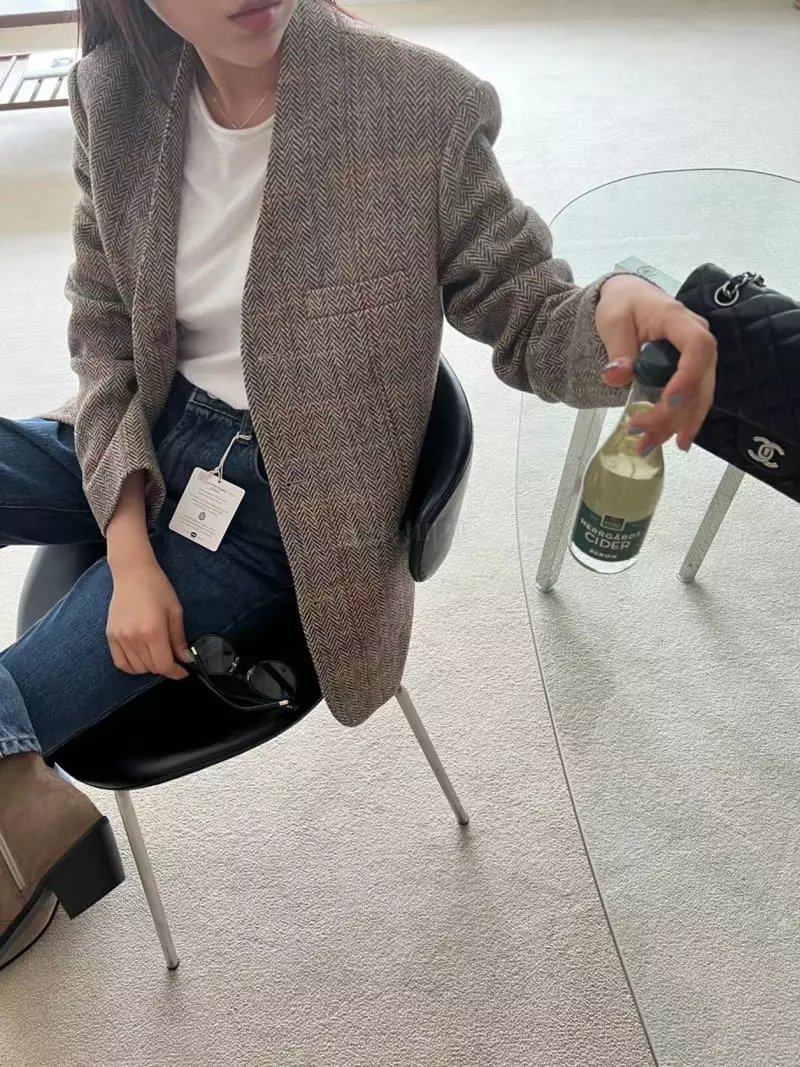 Binus - Korean Women Fashion - #womensfashion - No Collar Jacket - 2