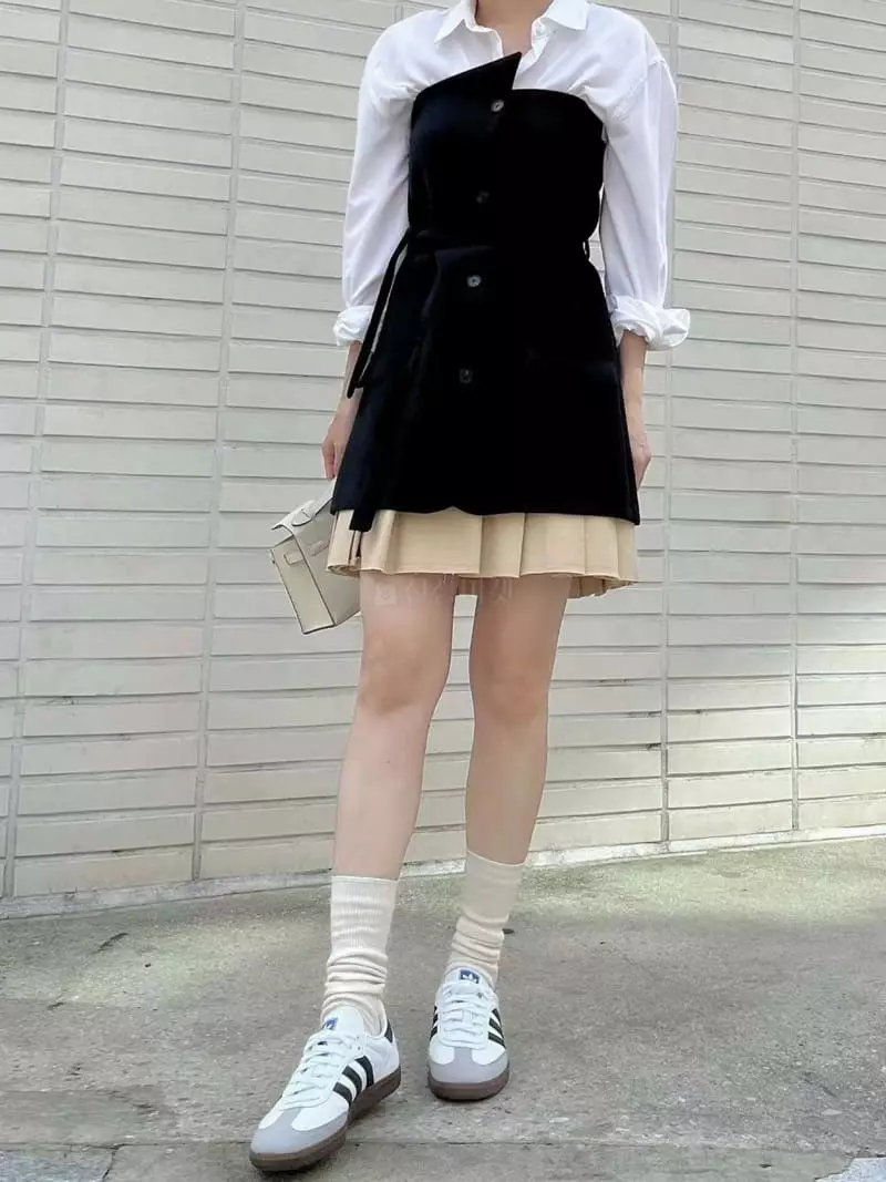 Binus - Korean Women Fashion - #womensfashion - Tunic Vest One-piece - 7