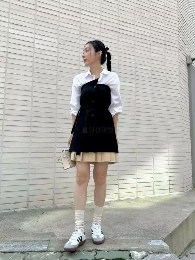 Binus - Korean Women Fashion - #womensfashion - Tunic Vest One-piece - 9
