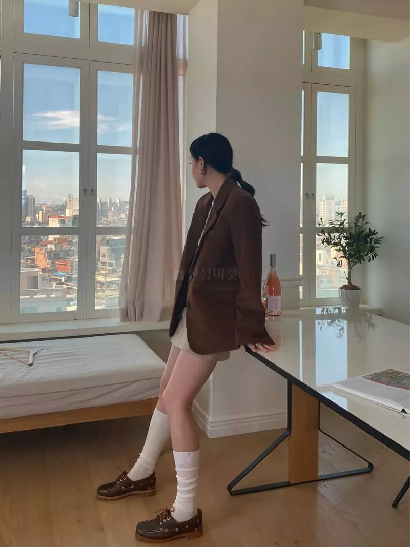 Birthday - Korean Women Fashion - #momslook - Bencu Rib Jacket - 7