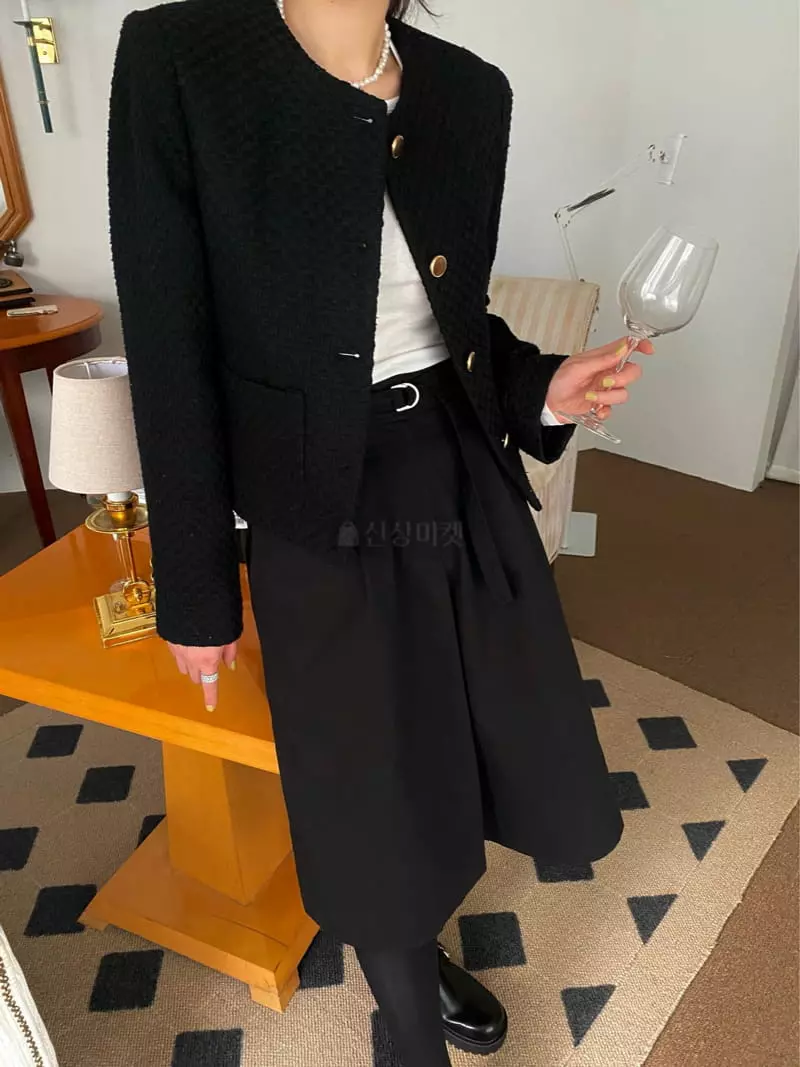 Birthday - Korean Women Fashion - #momslook - Share Twid Jacket - 3