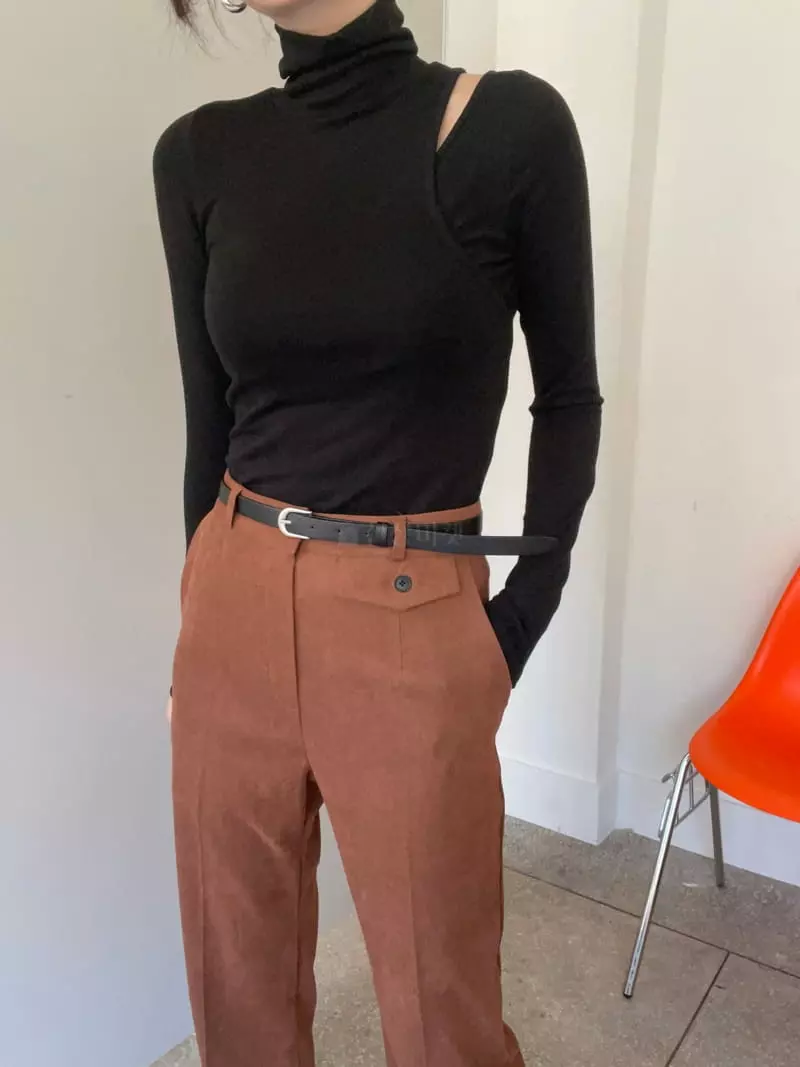 Birthday - Korean Women Fashion - #momslook - Et Turtleneck Top - 6