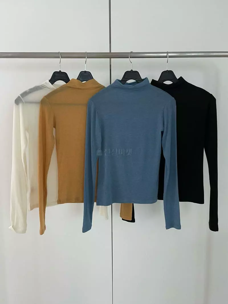 Birthday - Korean Women Fashion - #momslook - Cash Turtleneckt Tee - 9