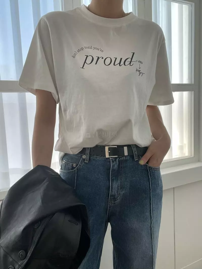 Birthday - Korean Women Fashion - #momslook - You Are Round Tee - 3