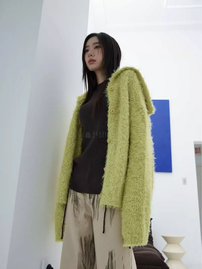 Birthday - Korean Women Fashion - #momslook - Hime Knit Cardigan