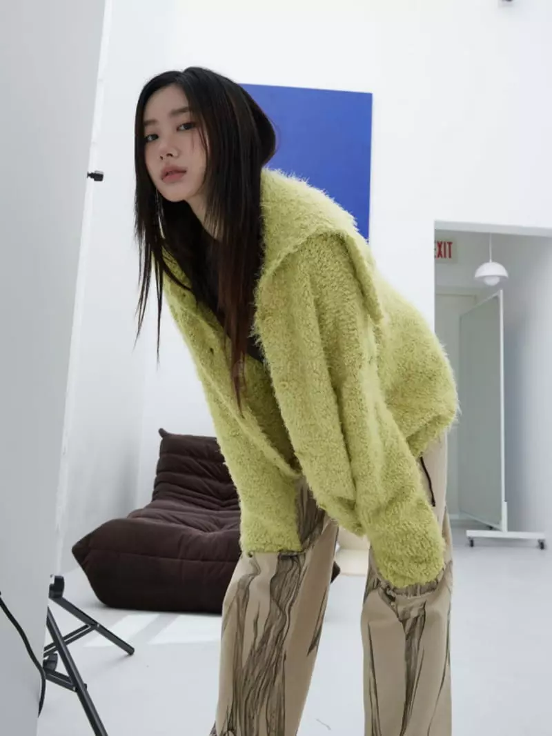 Birthday - Korean Women Fashion - #momslook - Hime Knit Cardigan - 3