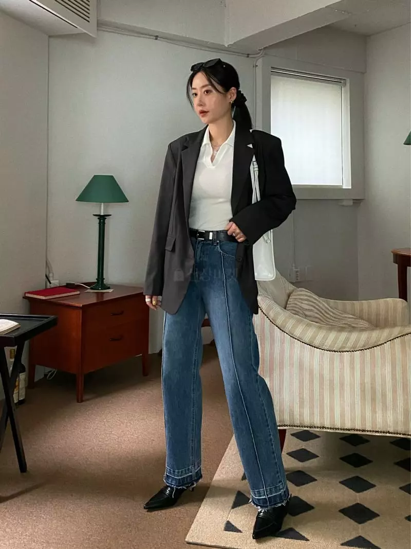 Birthday - Korean Women Fashion - #momslook - piker Jeans