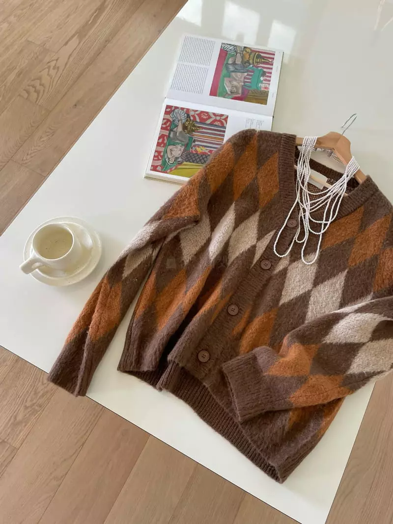 Birthday - Korean Women Fashion - #momslook - Dia Brush Cardigan - 12