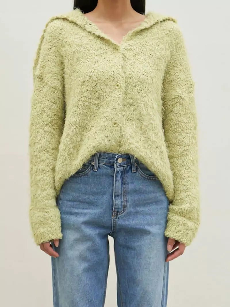 Birthday - Korean Women Fashion - #pursuepretty - Hime Knit Cardigan - 9