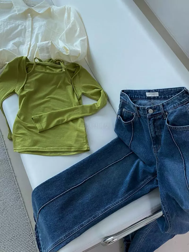 Birthday - Korean Women Fashion - #romanticstyle - piker Jeans - 9