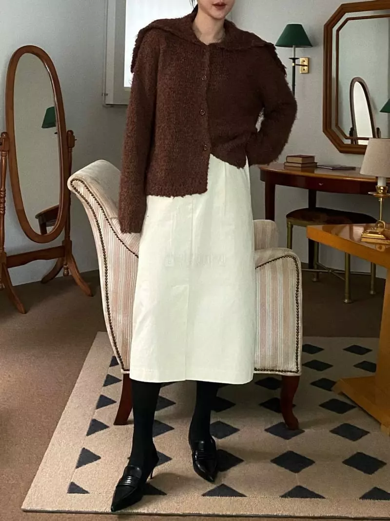 Birthday - Korean Women Fashion - #romanticstyle - Hime Knit Cardigan - 7