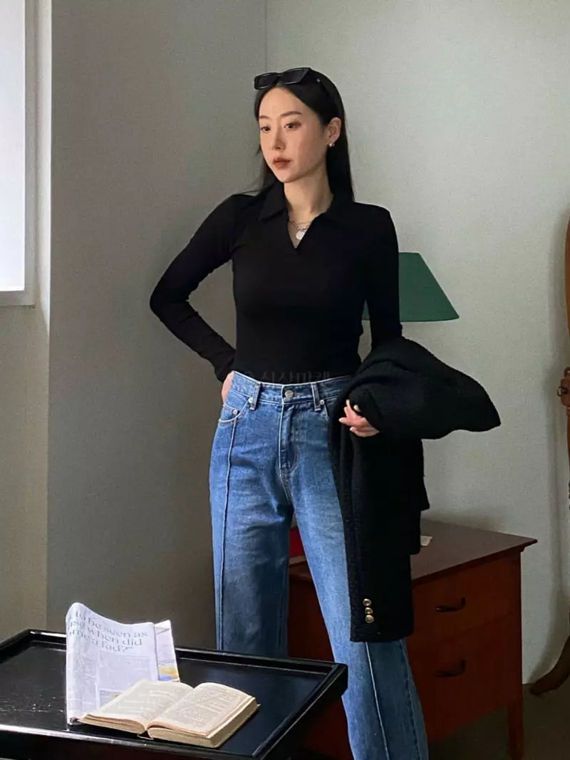 Birthday - Korean Women Fashion - #thelittlethings - Mello Collar Tee