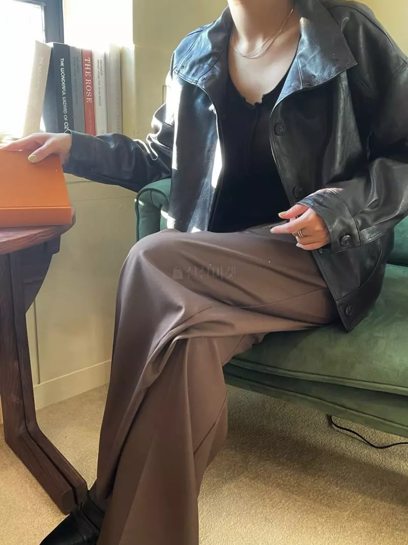 Birthday - Korean Women Fashion - #womensfashion - Matin Leather Jumper - 8