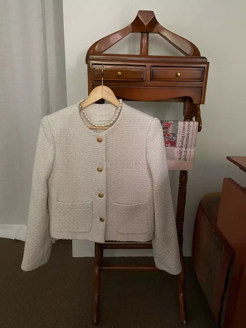 Birthday - Korean Women Fashion - #womensfashion - Share Twid Jacket - 12