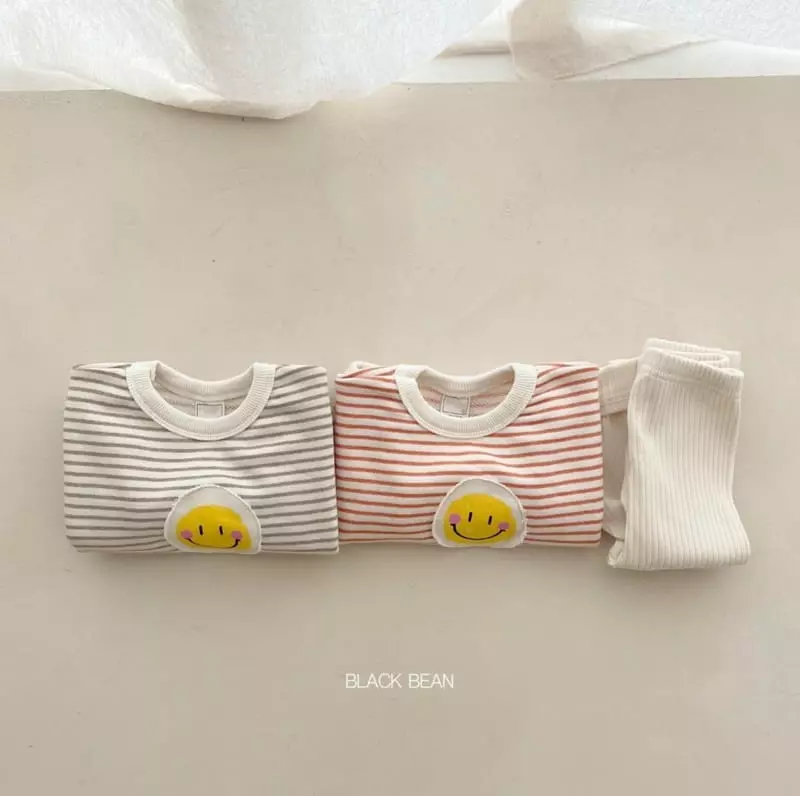 Black Bean - Korean Baby Fashion - #babyootd - Patch Bebe Set - 4