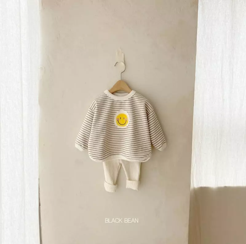 Black Bean - Korean Baby Fashion - #babyoutfit - Patch Bebe Set - 5