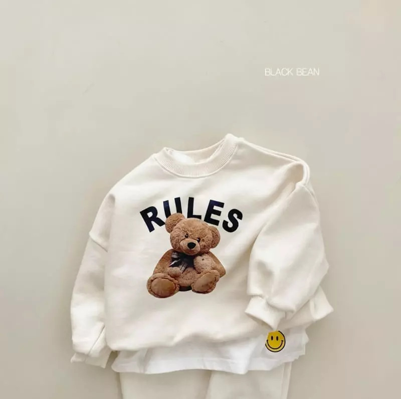 Black Bean - Korean Children Fashion - #childofig - Rollin Top Bottom Set - 3