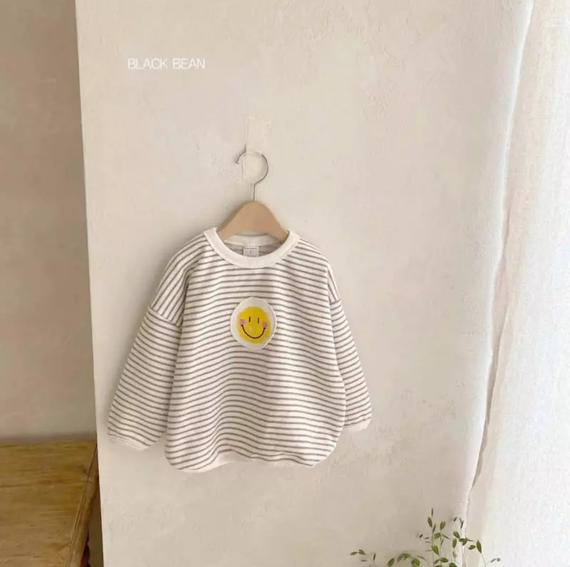 Black Bean - Korean Children Fashion - #childrensboutique - Patch Piping Tee - 7